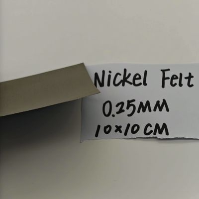 0.25mm GDL طبقة انتشار الغاز النيكل الصمغ الفيلت الألياف المعدنية AEM الخلية الإلكترولية